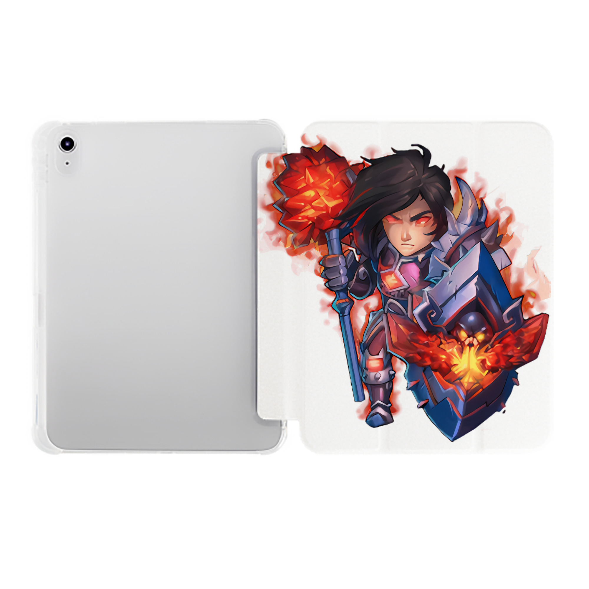 （画像用） リーグ・オブ・レジェンド League of Legends LOL IPad ケース ペン収納付き 三つ折りスタンド PUレザー×シリコン 対応機種9.5/10.5/10.9インチ
